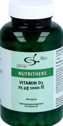 Vitamin D3 25 µg 1.000 I.E. 180 Kapseln