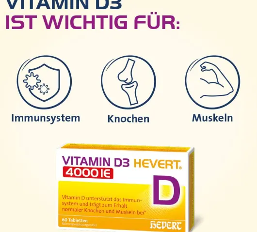 Vitamin D3 Hevert 4000 I.E. 100 Tabletten