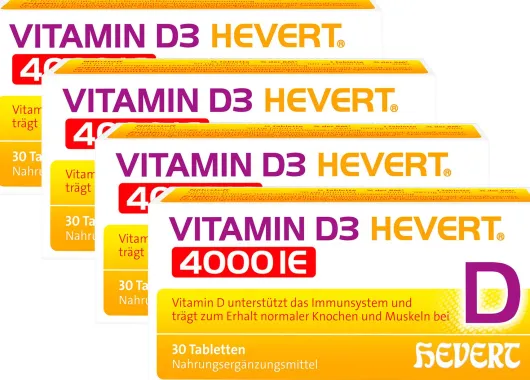 Vitamin D3 Hevert 4000 IE 4 x 30 Tabletten