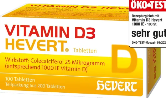 Vitamin D3 Hevert 200 Tabletten