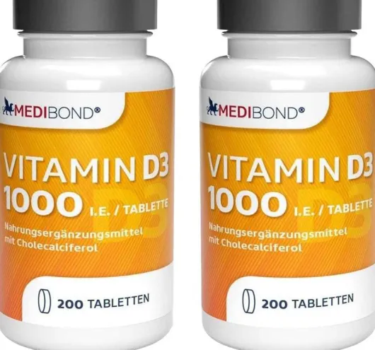 Vitamin D3 1000 IE Medibond 2 x 200 Tabletten