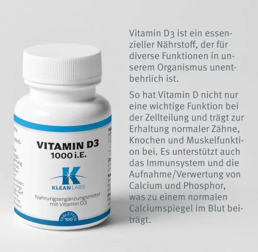Vitamin D 1000 I.E. 100 Tabletten
