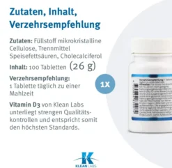 Vitamin D 1000 I.E. 100 Tabletten