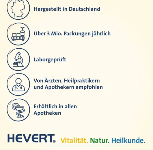 Vitamin D3 K2 Hevert + Calcium und Magnesium 1000IE 60 Kapseln