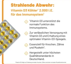 Vitamin D3 Köhler 2000 I.E. 60 Kapseln