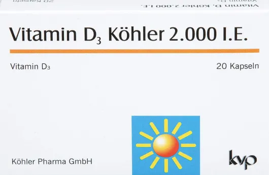Vitamin D3 Köhler 2000 I.E. 20 Kapseln