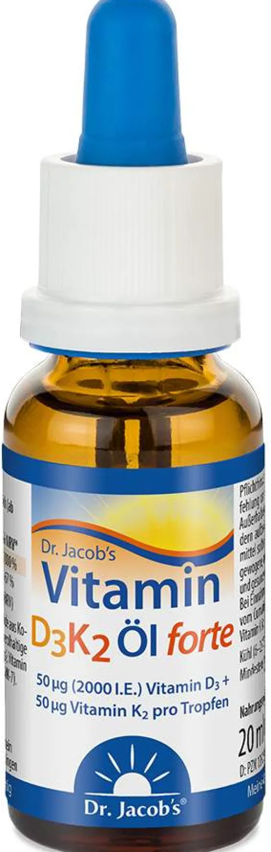 Vitamin D 3 K2 Öl Forte Dr. Jacobs Tropfen 20 ml