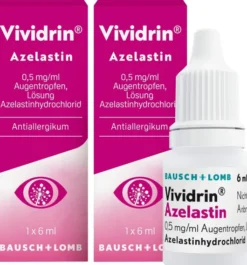 Vividrin Azelastin 0,5 mg je ml Augentropfen 2 x 6 ml Augentropfen