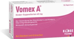 Vomex A 40 mg Kindersuppositorien 10 Stück