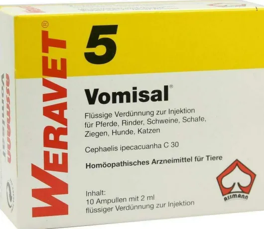 Vomisal 5 vet. 10 X 2 ml Ampullen