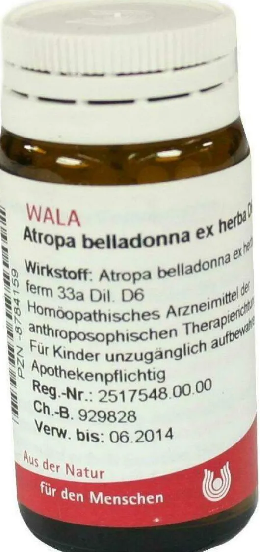 Wala Atropa Belladonna Ex Herba D6 20 G Globuli