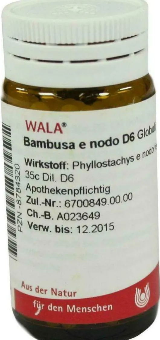 Wala Bambusa E Nodo D6 20 G Globuli