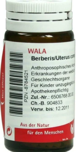Wala Berberis Uterus Comp. 20 G Globuli