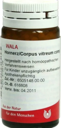 Wala Hornerz Corpus Vitreum Comp. 20 G Globuli