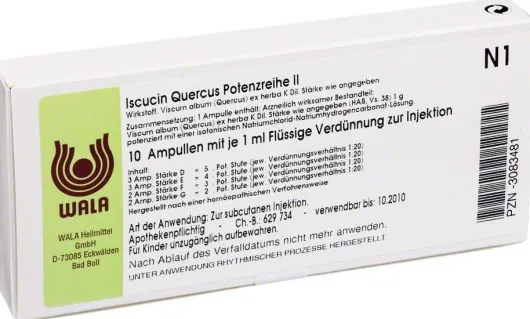 Wala Iscucin Quercus Potenzreihe II 10 X 1 ml Ampullen