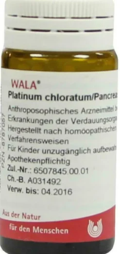 Wala Platinum Chloratum Pancreas Comp 20 G Globuli