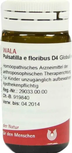 Wala Pulsatilla E Floribus D4 20 G Globuli