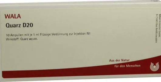 Wala Quarz D20 10 X 1 ml Ampullen