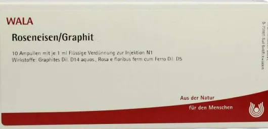Wala Roseneisen Graphit 10 X 1 ml Ampullen