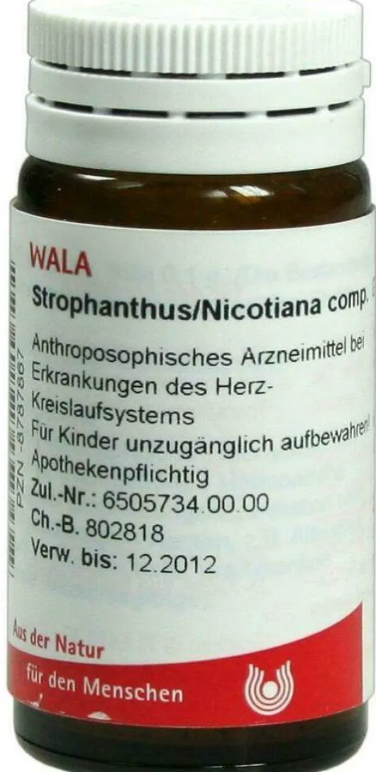 Wala Strophanthus Nicotiana Comp. 20 G Globuli