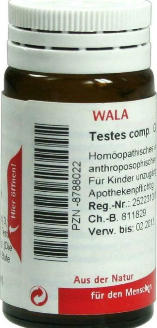 Wala Testes Comp. 20 G Globuli