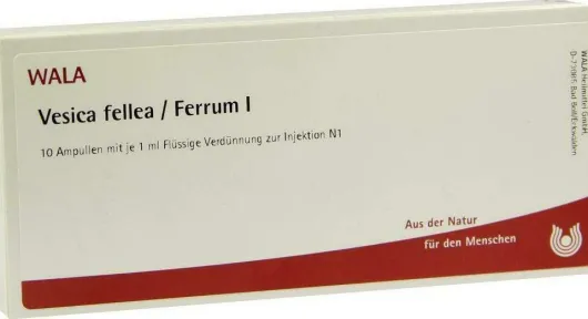 Wala Vesica Fellea Ferrum I 10 X 1 ml Ampullen