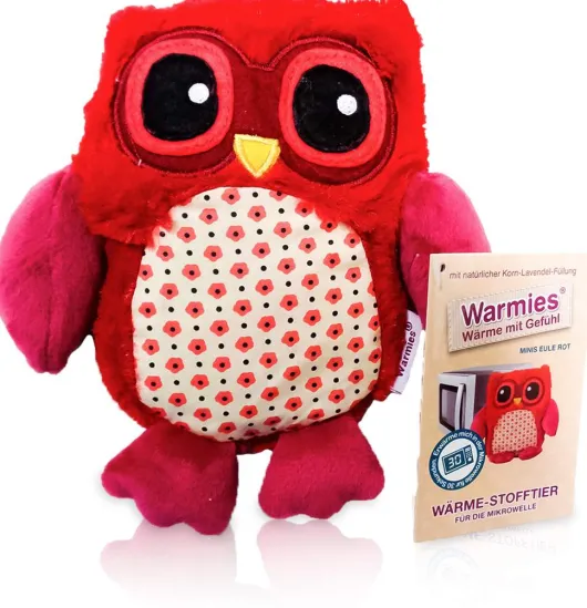 Warmies Minis Eule Rot
