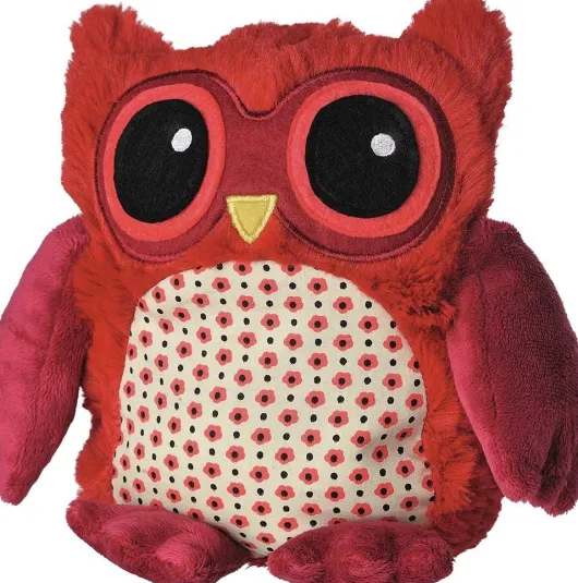 Warmies Pop Eule Rot