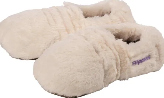 Warmies Slippies Schuhe Deluxe Gr.36-40 Creme Plush 1 Paar