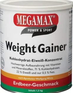 Weight Gainer Megamax Erdbeere Pulver