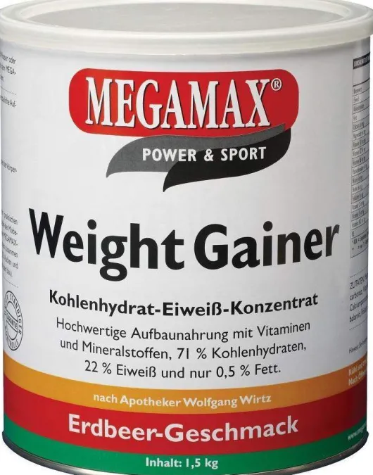 Weight Gainer Megamax Erdbeere Pulver