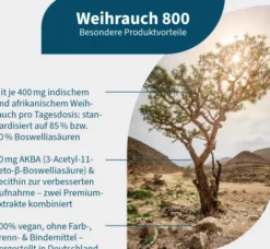 Weihrauch 800 - indischer & afrikanischer Weihrauch 120 Kapseln