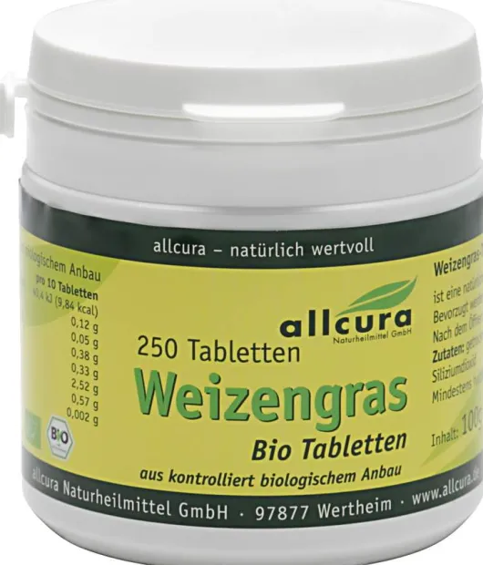 Weizengras Tabletten Bio 250 Stück