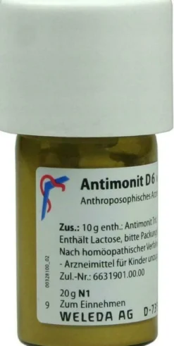 Weleda Antimonit D6 20 G Trituration
