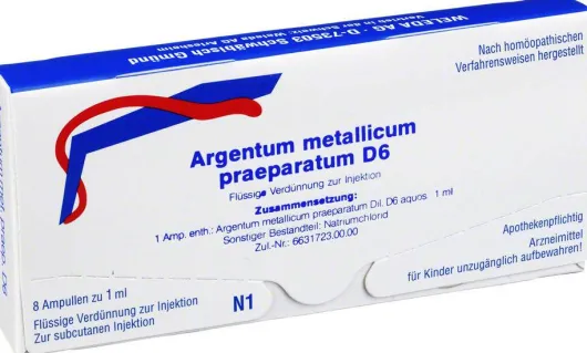 Weleda Argentum Metallicum Praeparatum D6 8 Ampullen