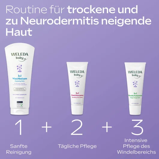 Weleda Baby 3 in 1 Wundschutzcreme weiße Malve 75 g Creme