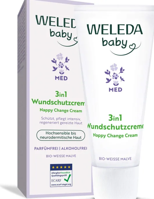 Weleda Baby 3 in 1 Wundschutzcreme weiße Malve 75 g Creme