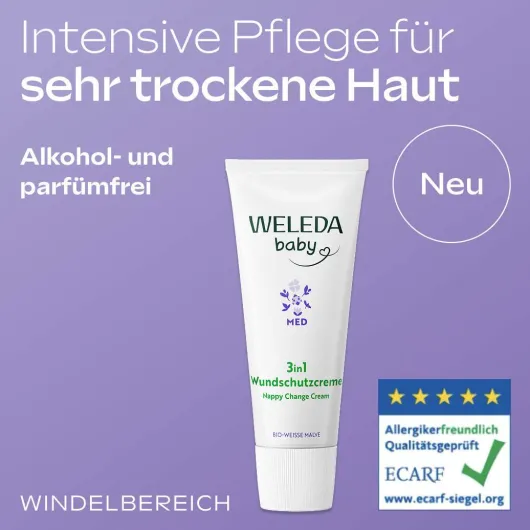 Weleda Baby 3 in 1 Wundschutzcreme weiße Malve 75 g Creme