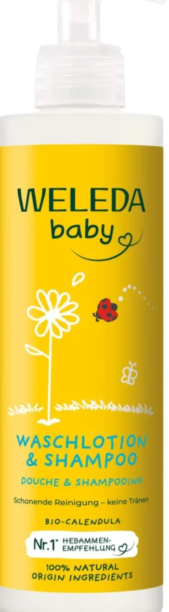 Weleda Baby Waschlotion & Shampoo Calendula 400 ml