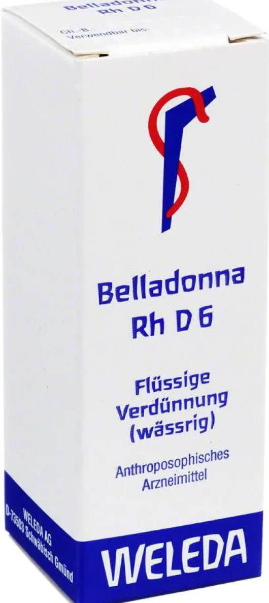 Weleda Belladonna Rh D6 20 ml Dilution