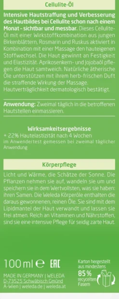 Weleda Birke Cellulite-Öl 100 ml