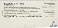 Weleda Bryophyllum 5% 8 X 1 ml Injektionslösung
