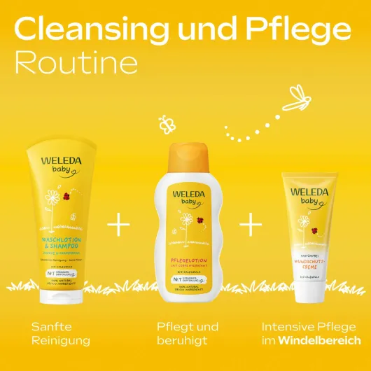 Weleda Calendula Baby & Kind Waschlotion & Shampoo 200 ml
