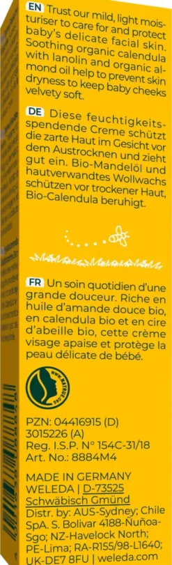 Weleda Calendula Gesichtscreme Baby und Kind 10 ml