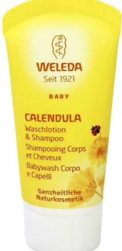 Weleda Calendula Waschlotion und Shampoo Baby und Kind 20 ml