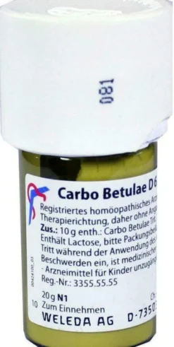 Weleda Carbo Betulae D6 20 G Trituration
