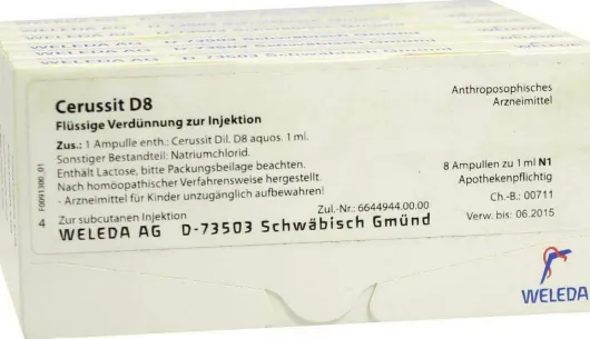Weleda Cerussit D8 48 X 1 ml Ampullen