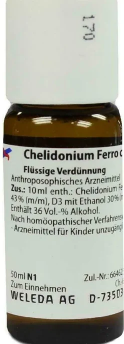 Weleda Chelidonium Ferro Cultum D3 50 ml Dilution