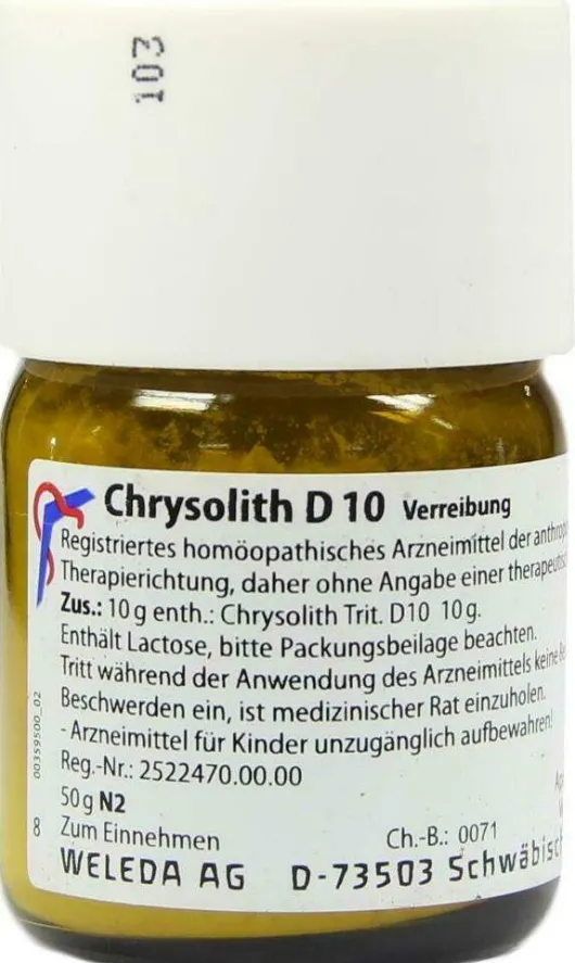 Weleda Chrysolith D10 50 G Trituration