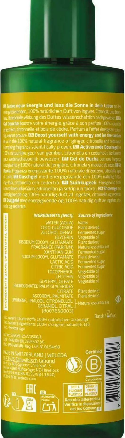 Weleda Energy Shower Gel Ingwer 400 ml